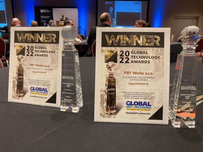 PBT Works wins two Global Technology Awards at SMTAI